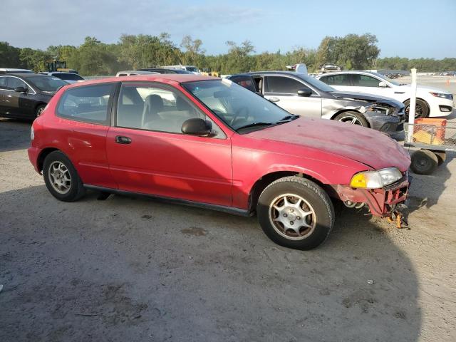 2HGEH237XRH524611 - 1994 HONDA CIVIC VX RED photo 4