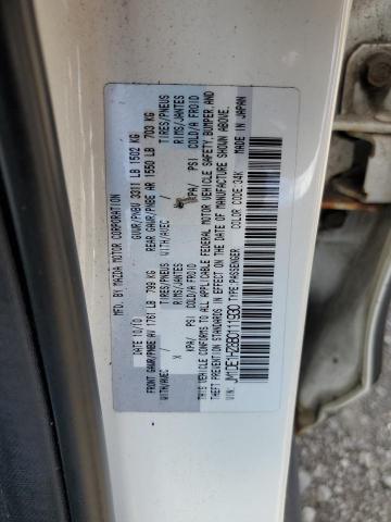 JM1DE1HZ8B0111930 - 2011 MAZDA MAZDA2 TWO TONE photo 12