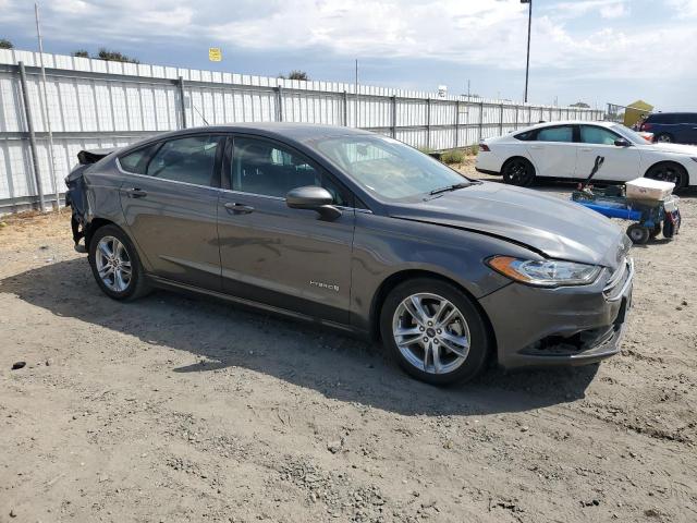 3FA6P0LU8JR211944 - 2018 FORD FUSION SE HYBRID Gri fotoğraf 4