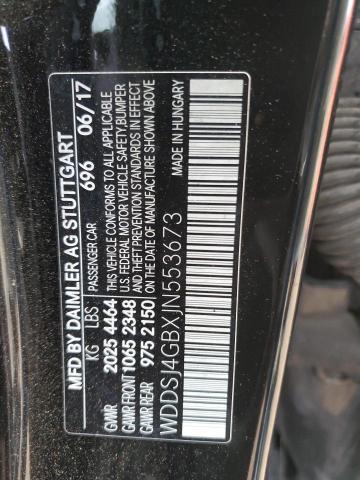 WDDSJ4GBXJN553673 - 2018 MERCEDES-BENZ CLA 250 4MATIC BLACK photo 12