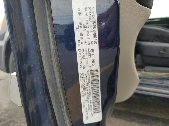 2C4RC1BG0DR605808 - 2013 CHRYSLER TOWN & COU TOURING BLUE photo 13