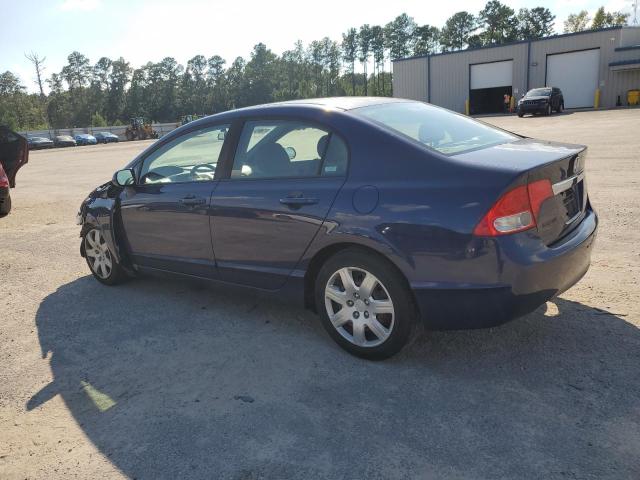 19XFA16579E007659 - 2009 HONDA CIVIC LX Bleu photo 2