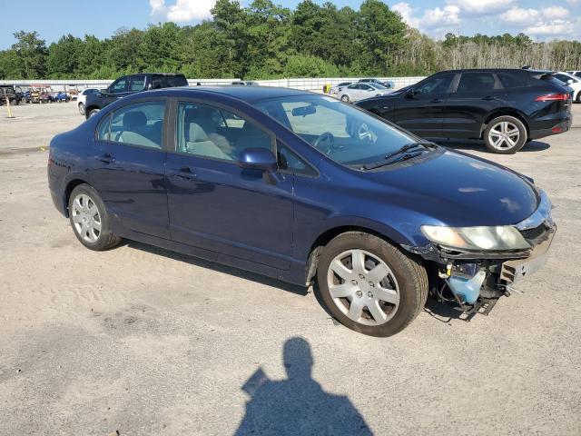 19XFA16579E007659 - 2009 HONDA CIVIC LX Bleu photo 4