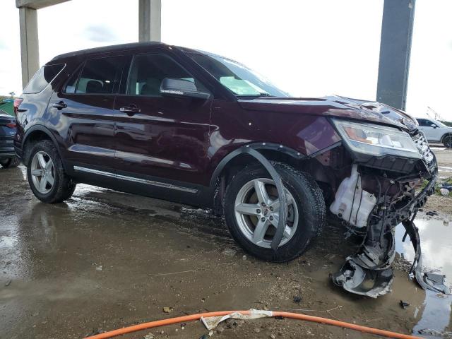 1FM5K7D80KGA49536 - 2019 FORD EXPLORER XLT ბურგუნდია ფოტო 4