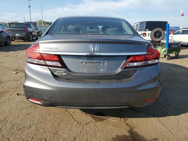 19XFB2F50DE100440 - 2013 HONDA CIVIC LX GRAY photo 6