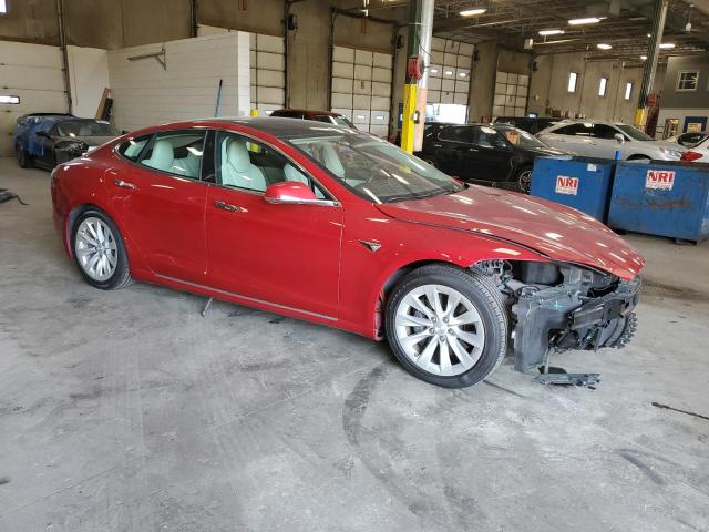 5YJSA1E23JF294907 - 2018 TESLA MODEL S RED photo 4
