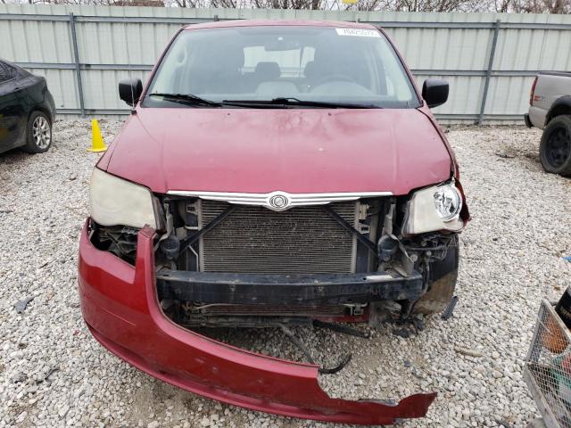 2A8HR44H68R708022 - 2008 CHRYSLER TOWN & COU LX RED photo 5