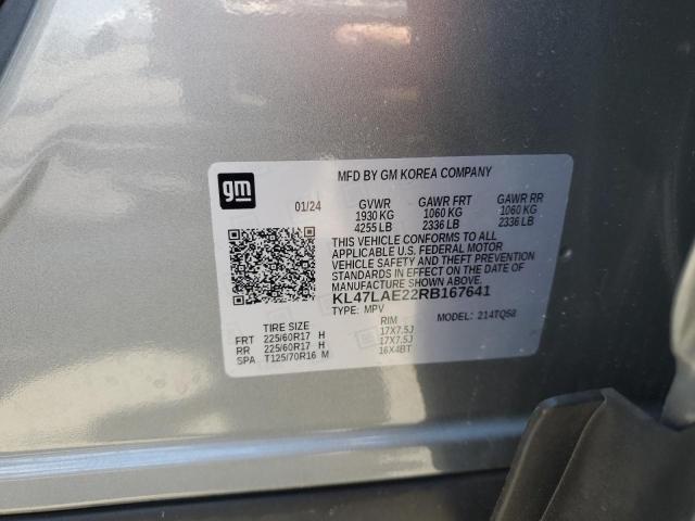 KL47LAE22RB167641 - 2024 BUICK ENVISTA PREFERRED SILVER photo 12