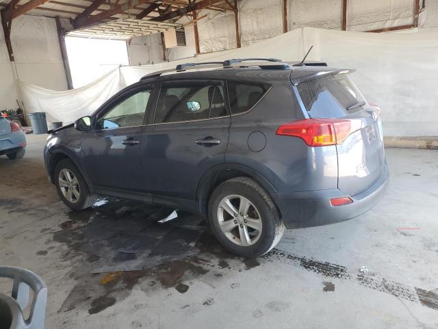JTMRFREV5ED095203 - 2014 TOYOTA RAV4 XLE BLUE photo 2