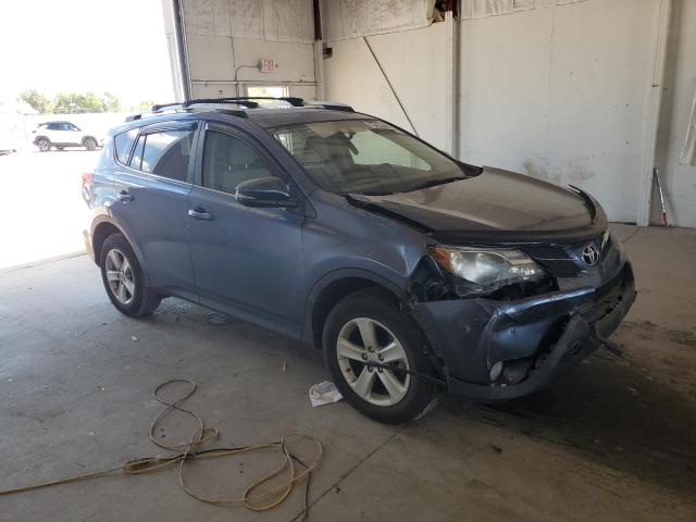 JTMRFREV5ED095203 - 2014 TOYOTA RAV4 XLE BLUE photo 4