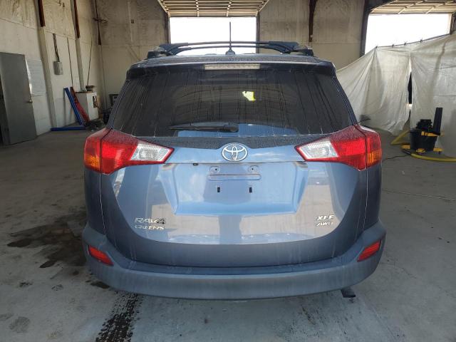 JTMRFREV5ED095203 - 2014 TOYOTA RAV4 XLE BLUE photo 6
