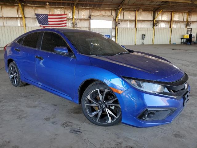 2HGFC2F83KH533261 - 2019 HONDA CIVIC SPORT Niebieski zdjęcie 4