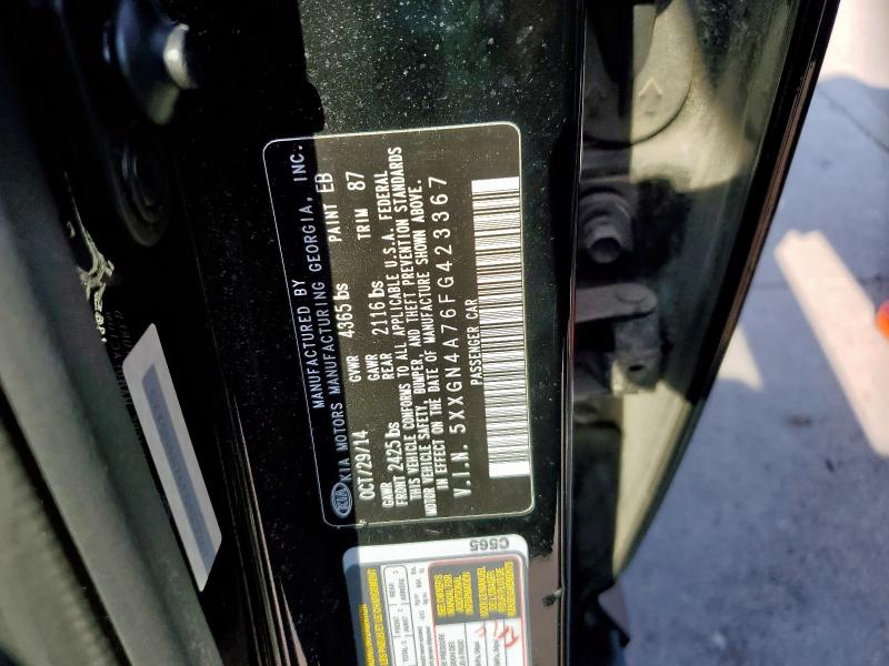 5XXGN4A76FG423367 - 2015 KIA OPTIMA EX 黑色 照片 12