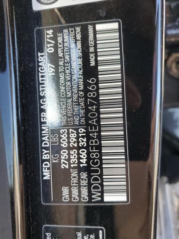 WDDUG8FB4EA047866 - 2014 MERCEDES-BENZ S 550 4MATIC BLACK photo 13