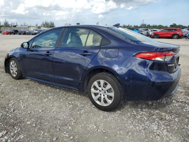 JTDEPMAE2MJ166149 - 2021 TOYOTA COROLLA LE BLUE photo 2