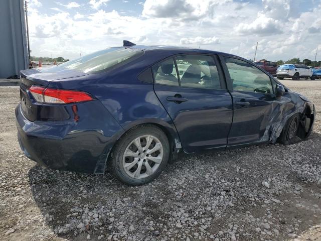 JTDEPMAE2MJ166149 - 2021 TOYOTA COROLLA LE BLUE photo 3