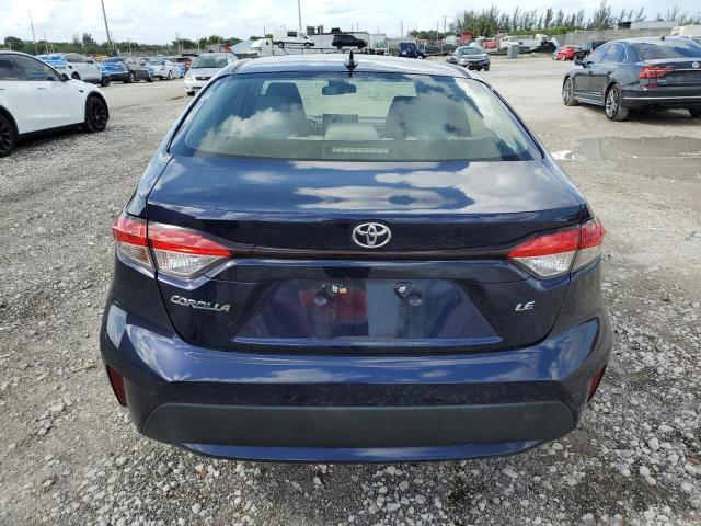 JTDEPMAE2MJ166149 - 2021 TOYOTA COROLLA LE BLUE photo 6