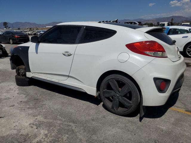 KMHTC6AE9DU108290 - 2013 HYUNDAI VELOSTER TURBO WHITE photo 2