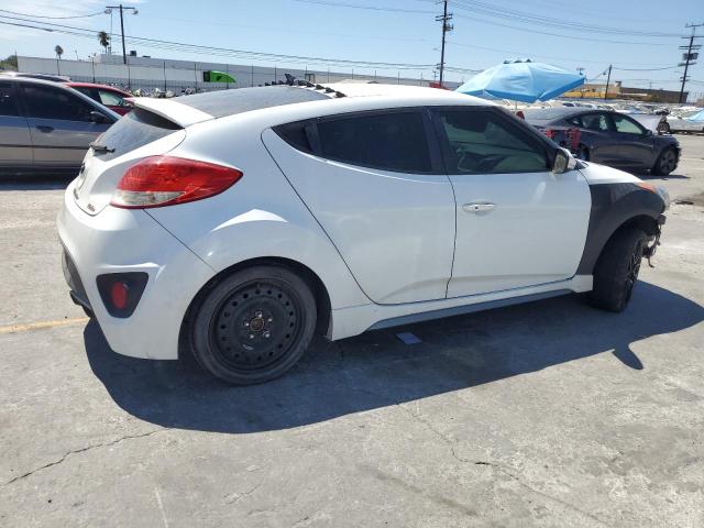 KMHTC6AE9DU108290 - 2013 HYUNDAI VELOSTER TURBO WHITE photo 3