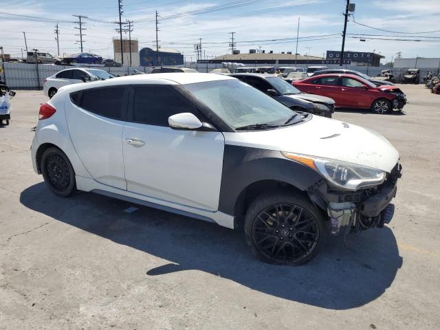 KMHTC6AE9DU108290 - 2013 HYUNDAI VELOSTER TURBO WHITE photo 4