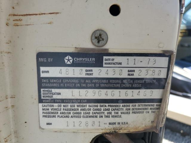 LL29G4G161469 - 1974 DODGE DART CREAM photo 12