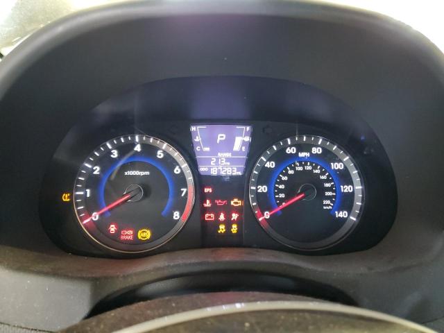 KMHCU5AE6CU027186 - 2012 HYUNDAI ACCENT GLS BLACK photo 9