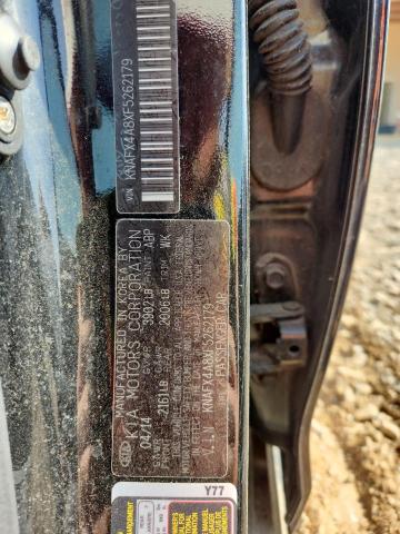 KNAFX4A8XF5262179 - 2015 KIA FORTE EX BLACK photo 12