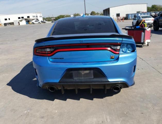 2C3CDXGJXFH864832 - 2015 DODGE CHARGER R/T SCAT PACK BLUE photo 6