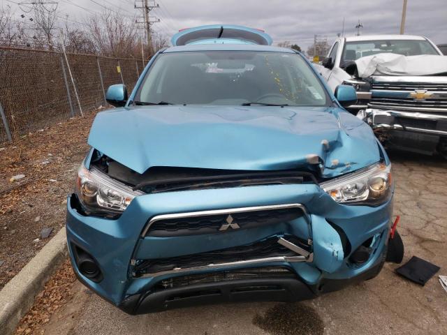 4A4AR3AU6EE021841 - 2014 MITSUBISHI OUTLANDER ES BLUE photo 5