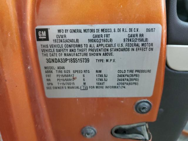 3GNDA33P18S519739 - 2008 CHEVROLET HHR LT 橙色 照片 12