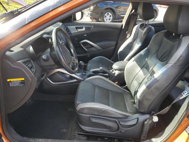 KMHTC6AE5GU285360 - 2016 HYUNDAI VELOSTER TURBO ORANGE photo 7