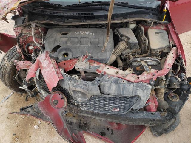 2T1BU4EE5AC455426 - 2010 TOYOTA COROLLA BASE MAROON photo 11