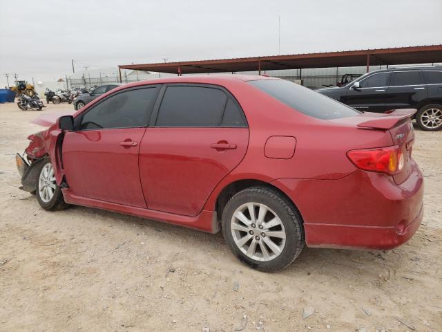 2T1BU4EE5AC455426 - 2010 TOYOTA COROLLA BASE MAROON photo 2