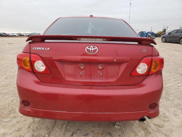 2T1BU4EE5AC455426 - 2010 TOYOTA COROLLA BASE MAROON photo 6