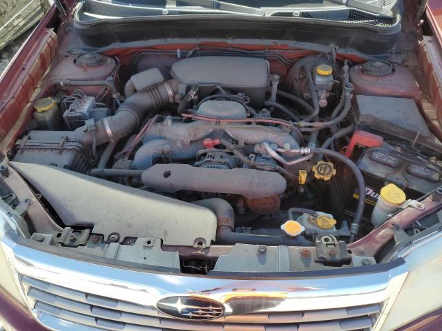 JF2SH6CCXAH764985 - 2010 SUBARU FORESTER 2.5X PREMIUM 勃艮第红 照片 12