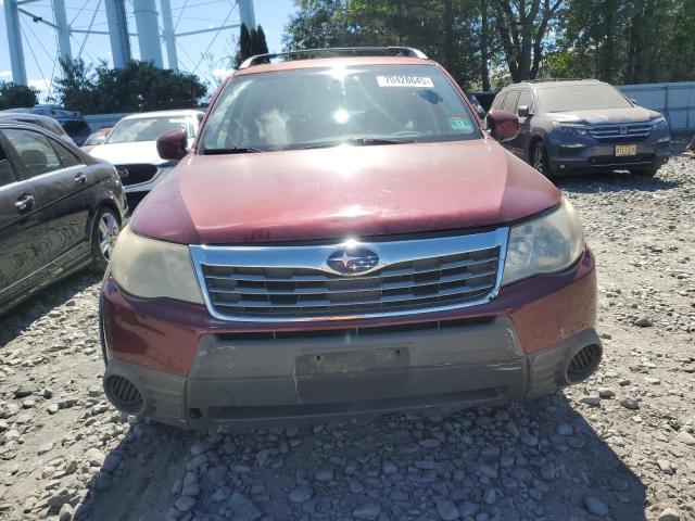 JF2SH6CCXAH764985 - 2010 SUBARU FORESTER 2.5X PREMIUM 勃艮第红 照片 5