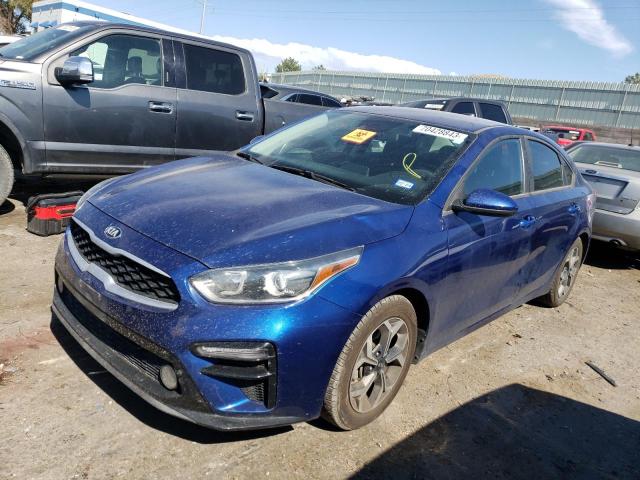 3KPF24AD7LE222317 - 2020 KIA FORTE FE BLUE photo 1