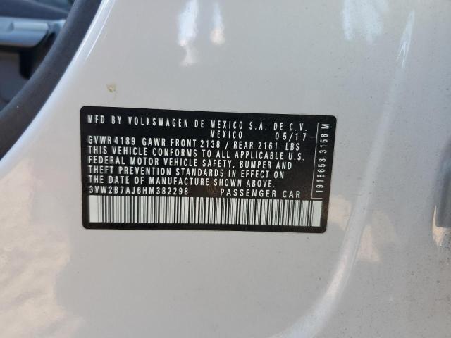 3VW2B7AJ6HM382298 - 2017 VOLKSWAGEN JETTA S GRAY photo 13