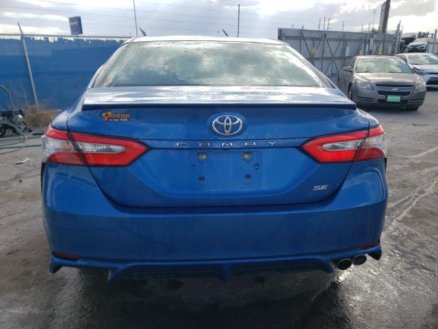4T1B11HK7JU120126 - 2018 TOYOTA CAMRY L BLUE photo 6