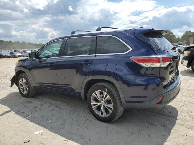 5TDKKRFHXFS045277 - 2015 TOYOTA HIGHLANDER XLE Կապույտ լուսանկար 2