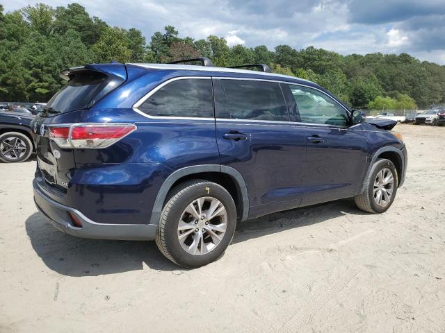 5TDKKRFHXFS045277 - 2015 TOYOTA HIGHLANDER XLE Կապույտ լուսանկար 3