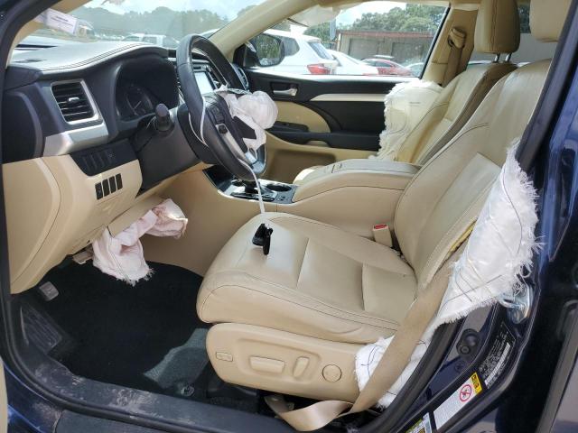 5TDKKRFHXFS045277 - 2015 TOYOTA HIGHLANDER XLE Կապույտ լուսանկար 7