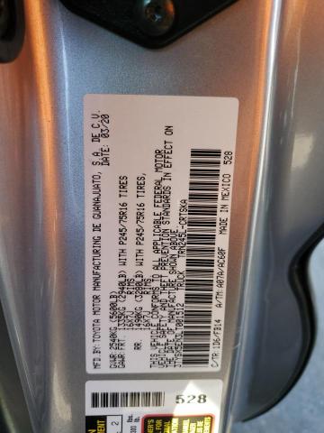 3TYSX5EN3LT001512 - 2020 TOYOTA TACOMA ACCESS CAB ვერცხლისფერი ფოტო 13