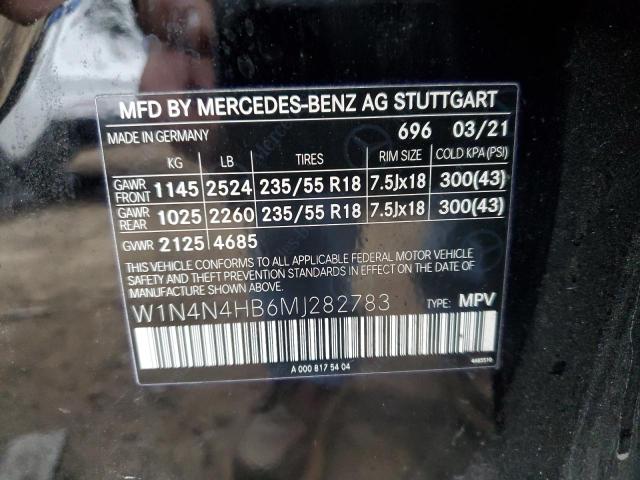 W1N4N4HB6MJ282783 - 2021 MERCEDES-BENZ GLA 250 4MATIC BLACK photo 13