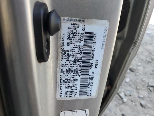 4T1BE32K53U150320 - 2003 TOYOTA CAMRY LE SILVER photo 12