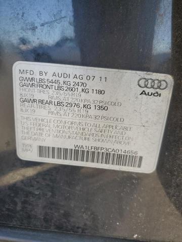 WA1LFBFP3CA014656 - 2012 AUDI Q5 PREMIUM PLUS CHARCOAL photo 13