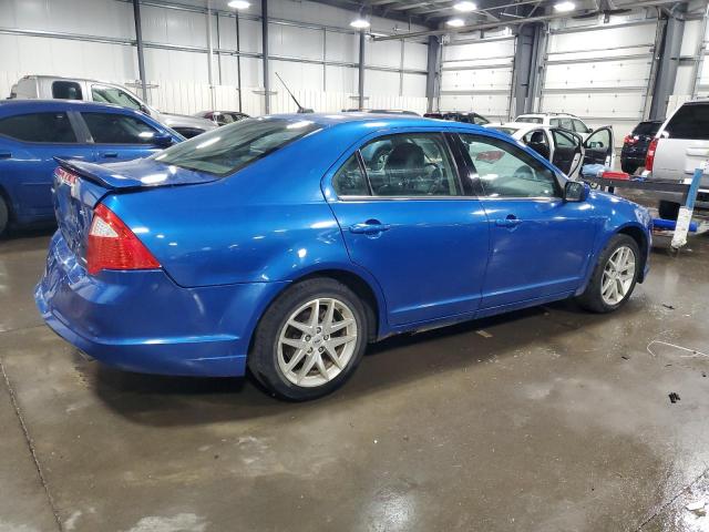 3FAHP0JG7BR342807 - 2011 FORD FUSION SEL BLUE photo 3