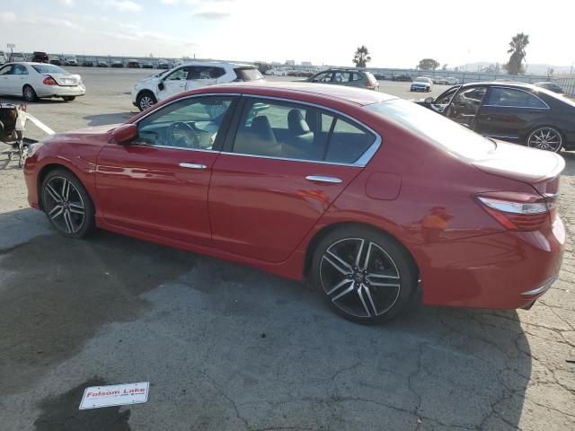 1HGCR2F57HA009979 - 2017 HONDA ACCORD SPORT წითელი ფოტო 2