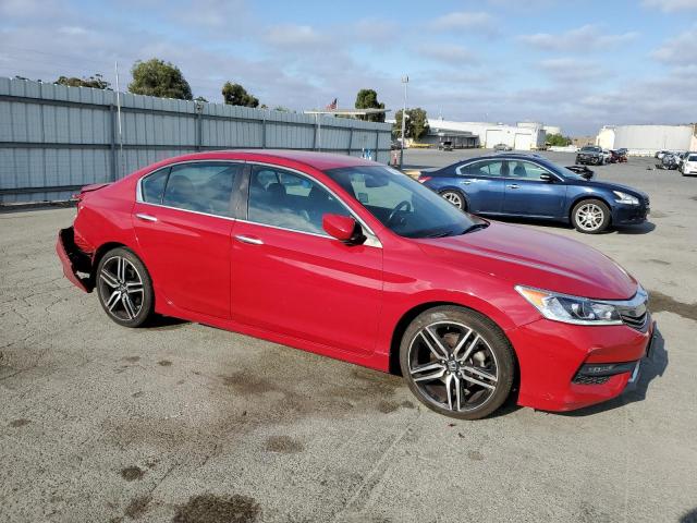 1HGCR2F57HA009979 - 2017 HONDA ACCORD SPORT წითელი ფოტო 4