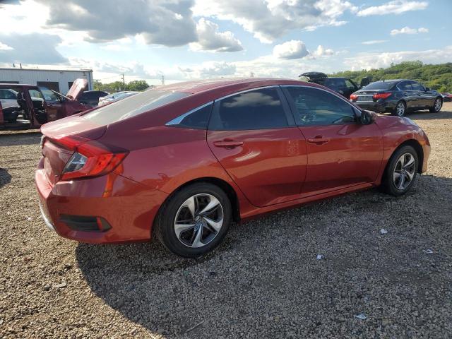 19XFC2F64KE214248 - 2019 HONDA CIVIC LX MAROON photo 3